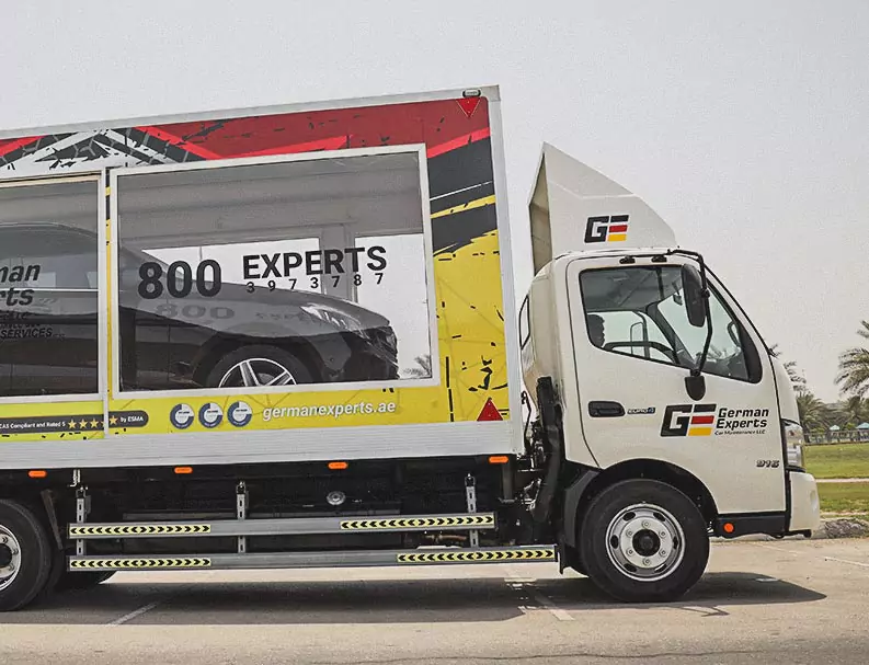 A Black Car has loaded on German Experts Car Recovery Van