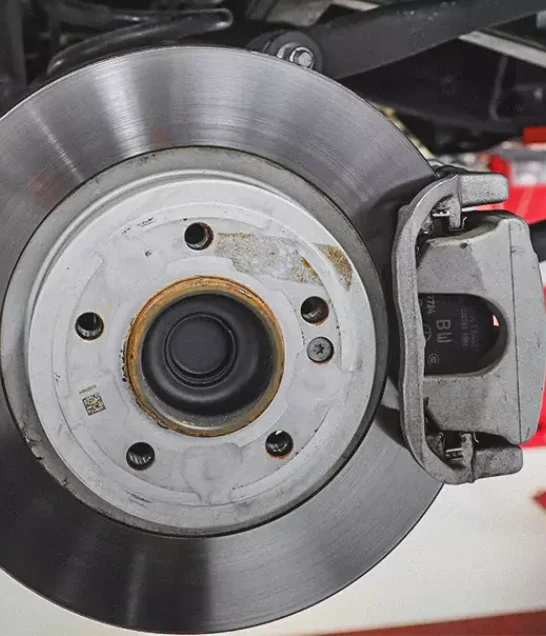 Brake Pad After Suspension System Repair