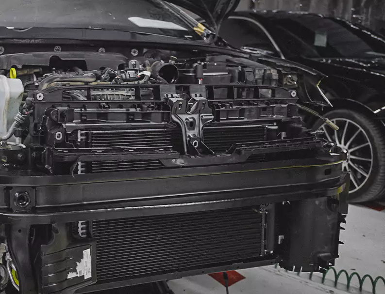 Car Engine Cooling System After Repair