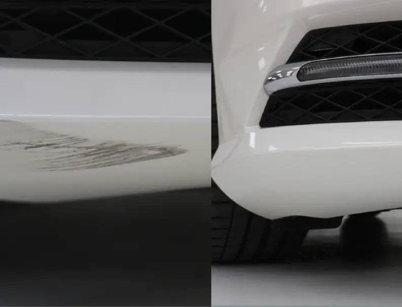 White Car After Dent Repair From German Expert