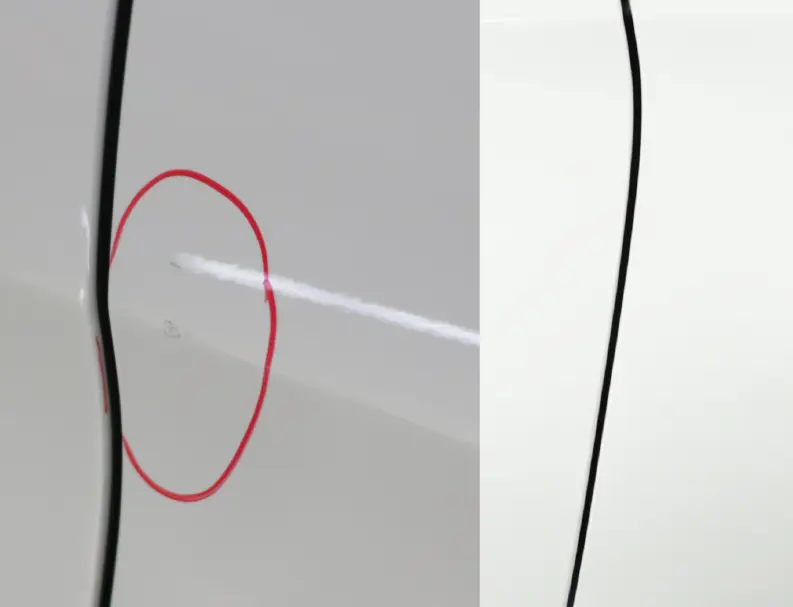 A German Expert Painting the Car